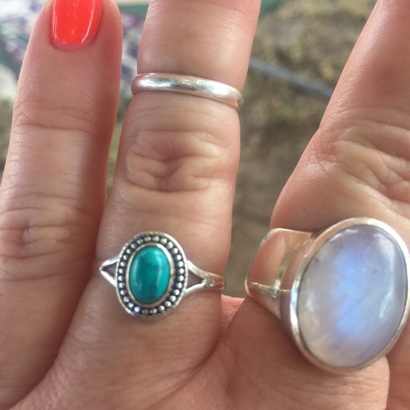 New Sterling Silver Turquoise Ring - Picture 1 of 12